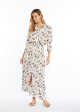 Load image into Gallery viewer, Flower Long Shirt Dress
