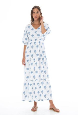 Oasis Long Dress - Linen Modest