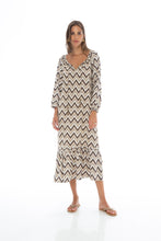 Load image into Gallery viewer, Zig Zag Bali Long Dress
