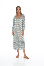 Load image into Gallery viewer, Zig Zag Bali Long Dress
