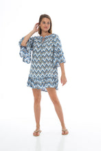 Load image into Gallery viewer, Zig Zag Tulum Short Dress
